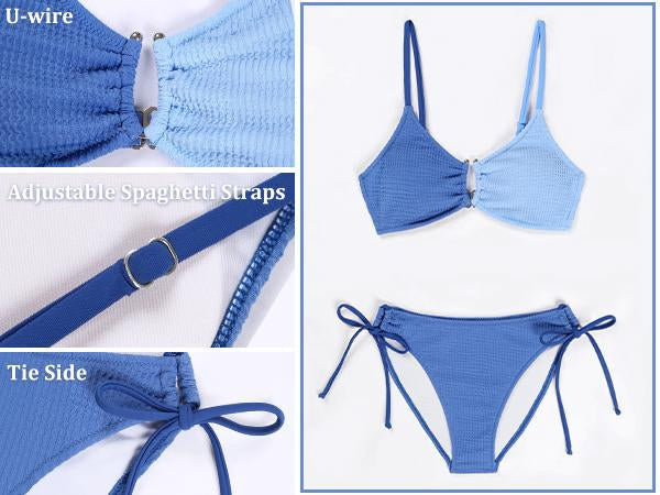 Bikini Femme Sexy Taille Haute Échancré