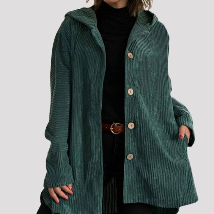 Adriana | Chaqueta con capucha de terciopelo casual para la temporada de otoño