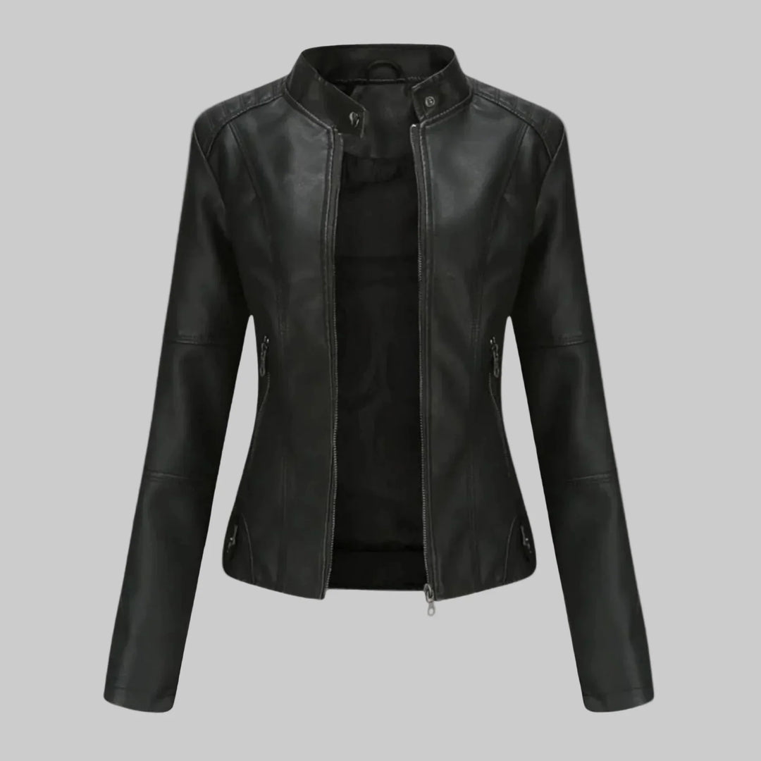 Romina | Chaqueta de Cuero Casual