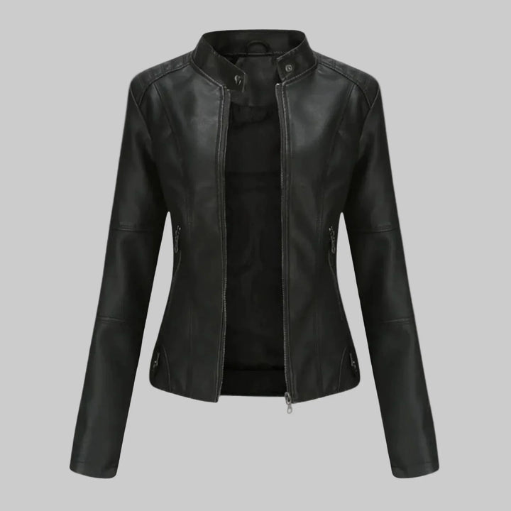 Romina | Chaqueta de Cuero Casual