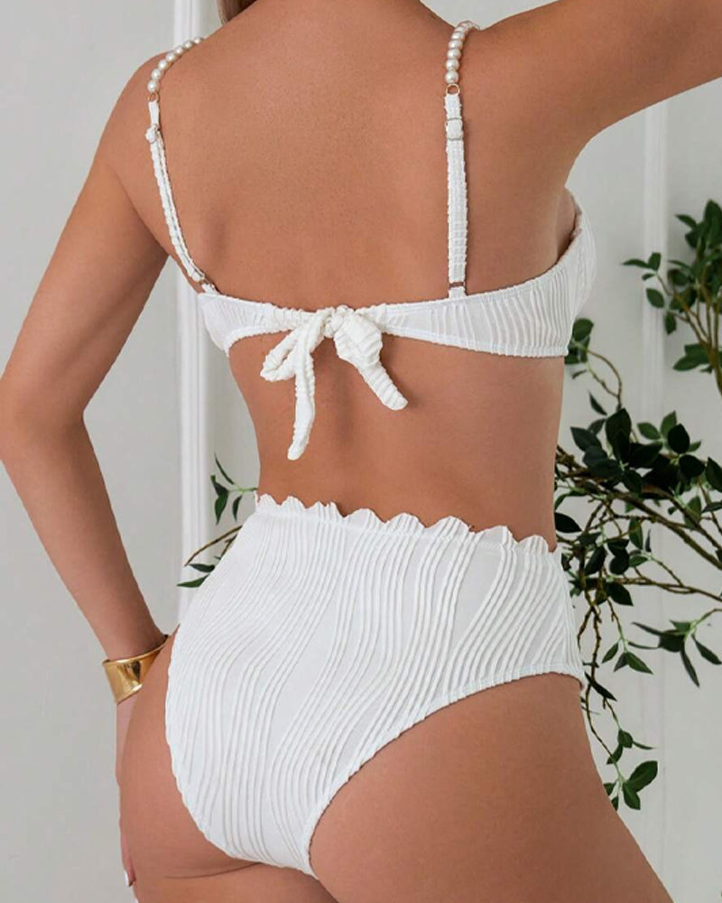 Bikini Porte-Jarretelles Perles Sexy