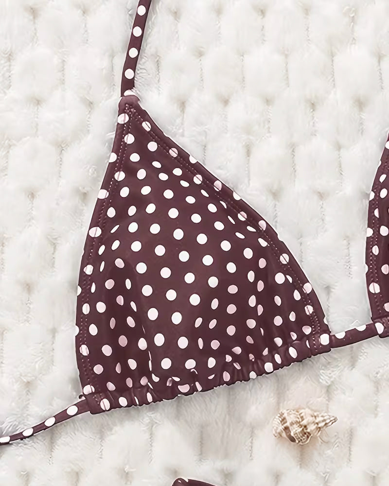 Bikini Bretelles À Pois