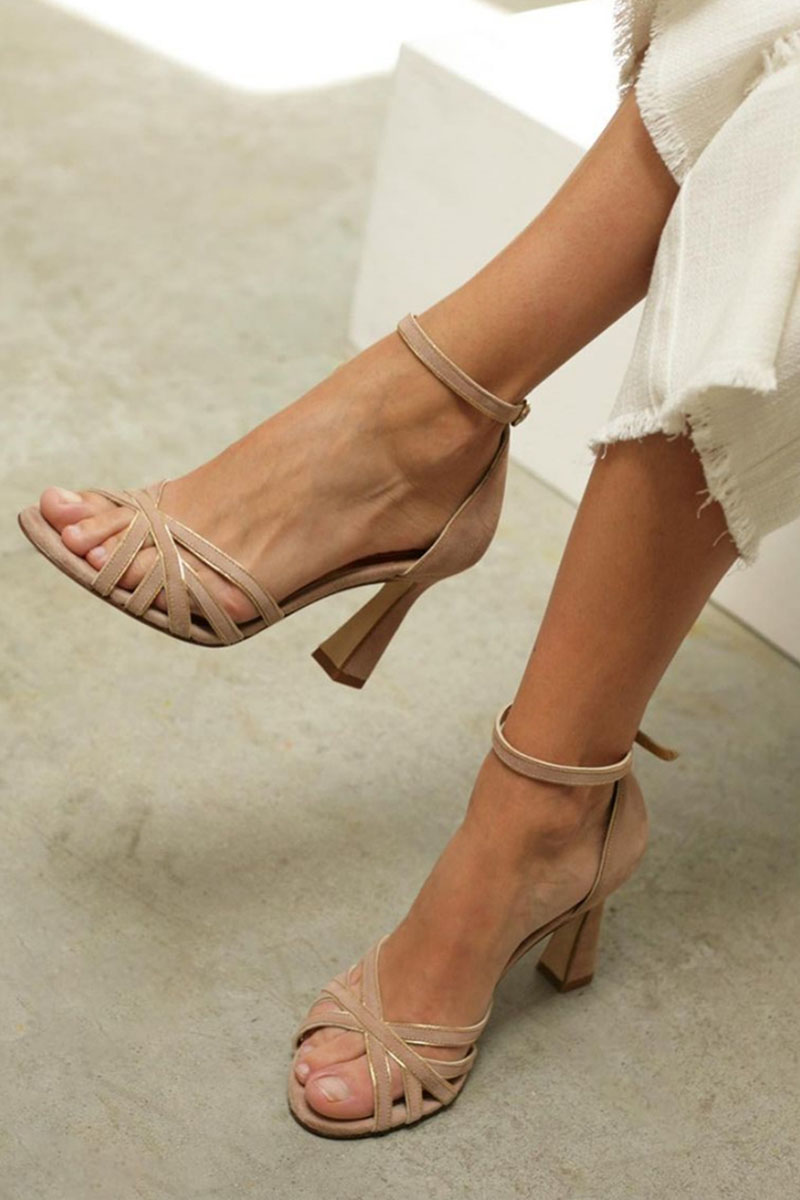 Victoria™ | Elegantes tacones patchwork de punta redonda