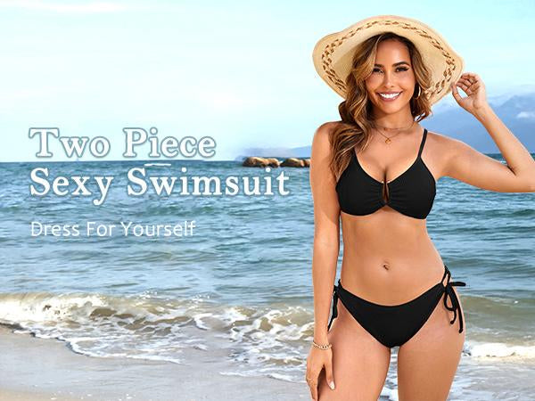 Bikini Femme Sexy Taille Haute Échancré