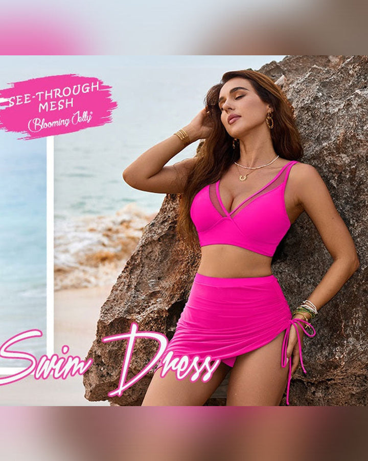 Bikini Jupe De Bain Taille Haute