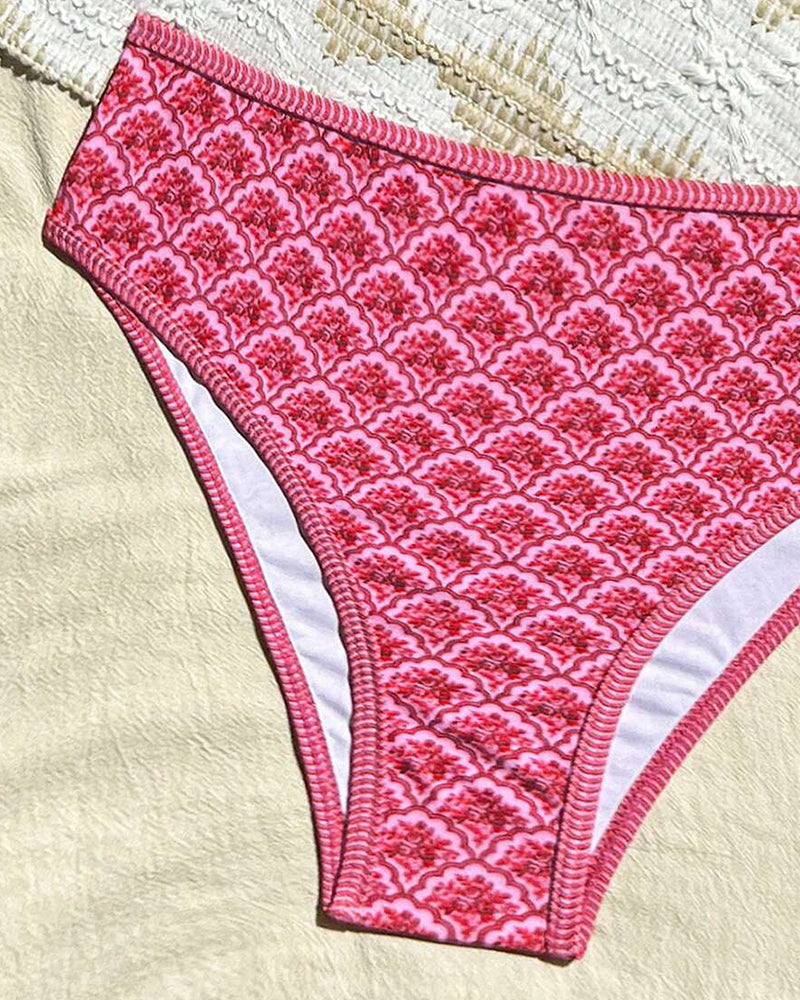 Bikini Sexy Bretelles Triangle Imprimé