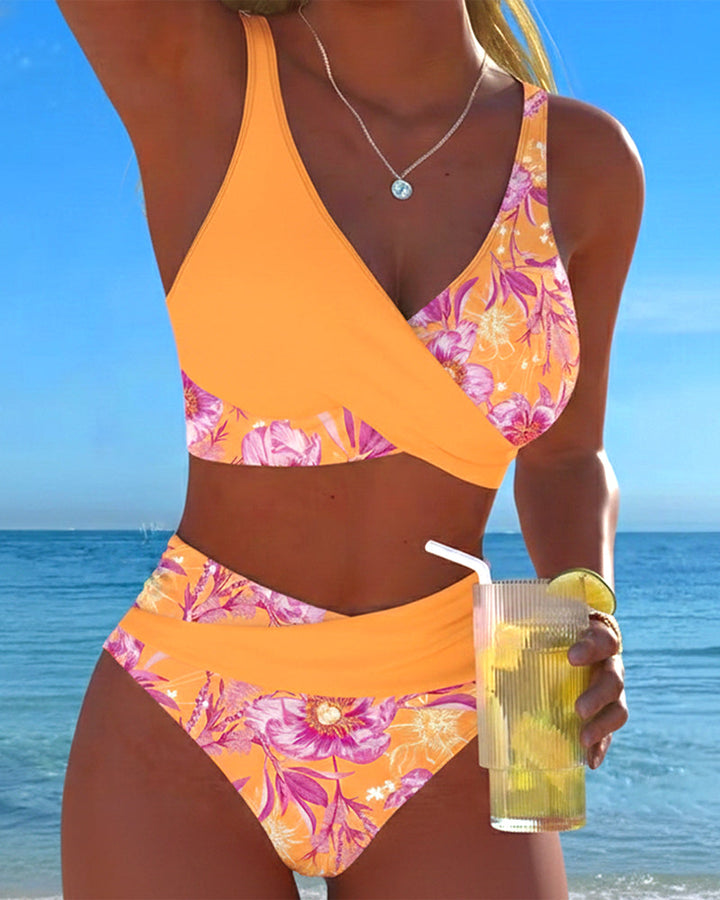 Bikini Fleuri Imprimé Sexy