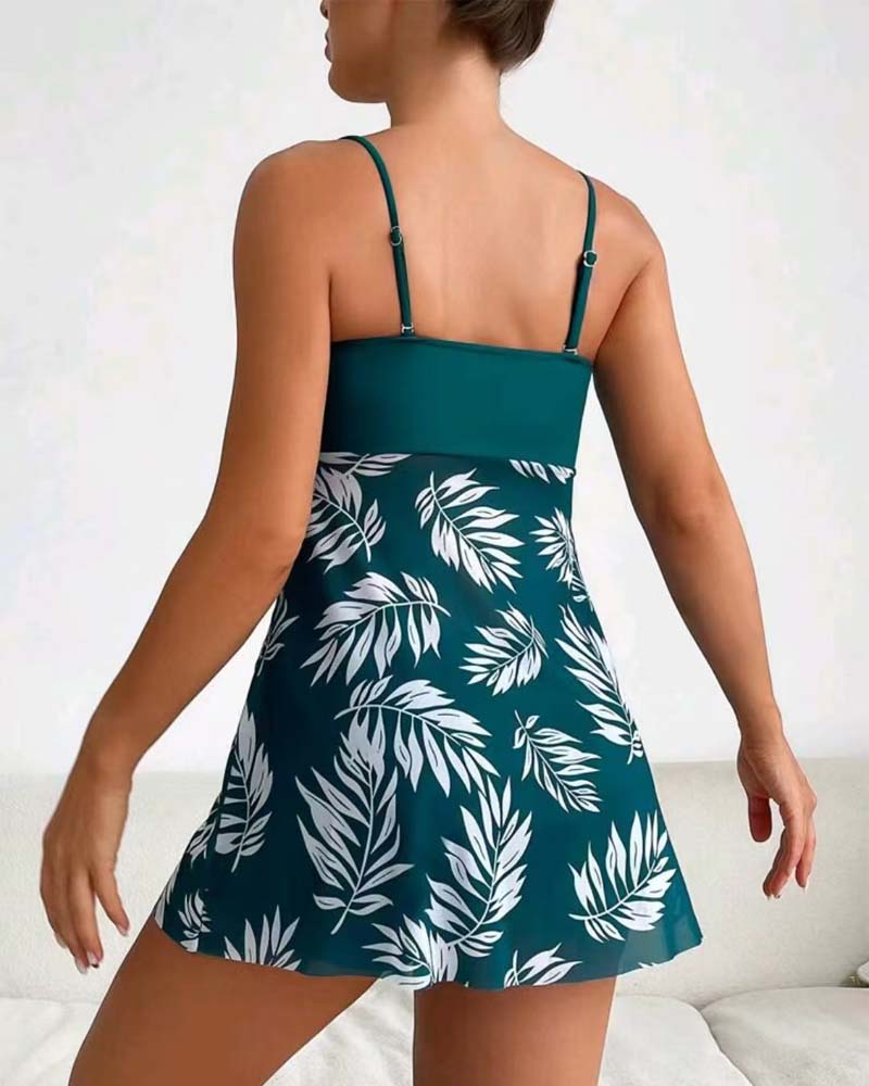 Tankini Sexy Imprimé Maille