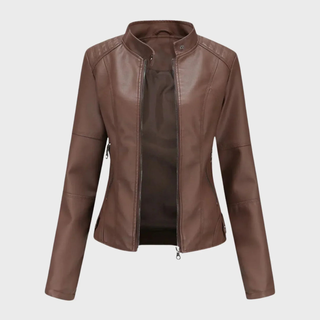 Romina | Chaqueta de Cuero Casual