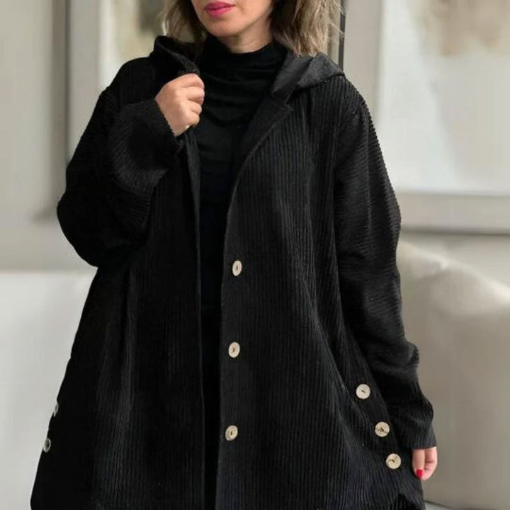 Adriana | Chaqueta con capucha de terciopelo casual para la temporada de otoño