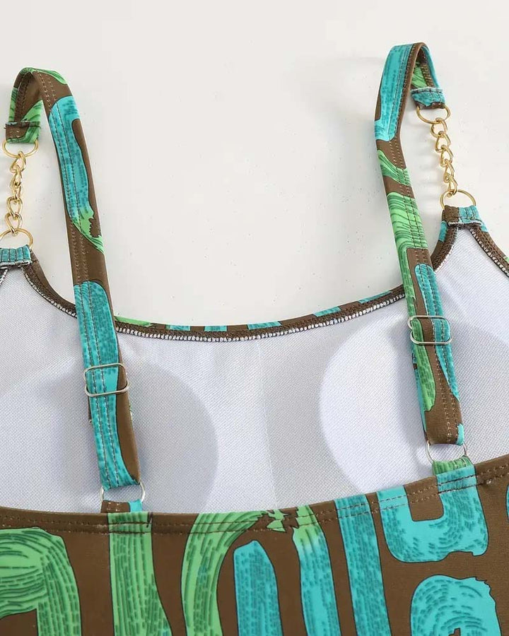 Maillot De Bain Sexy Une Pièce Bretelles