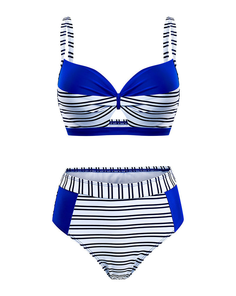 Bikini Rayé Évidé