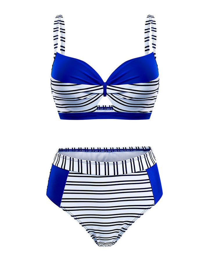Bikini Rayé Évidé