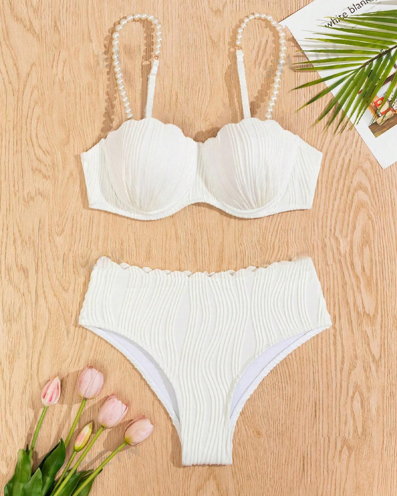 Bikini Porte-Jarretelles Perles Sexy