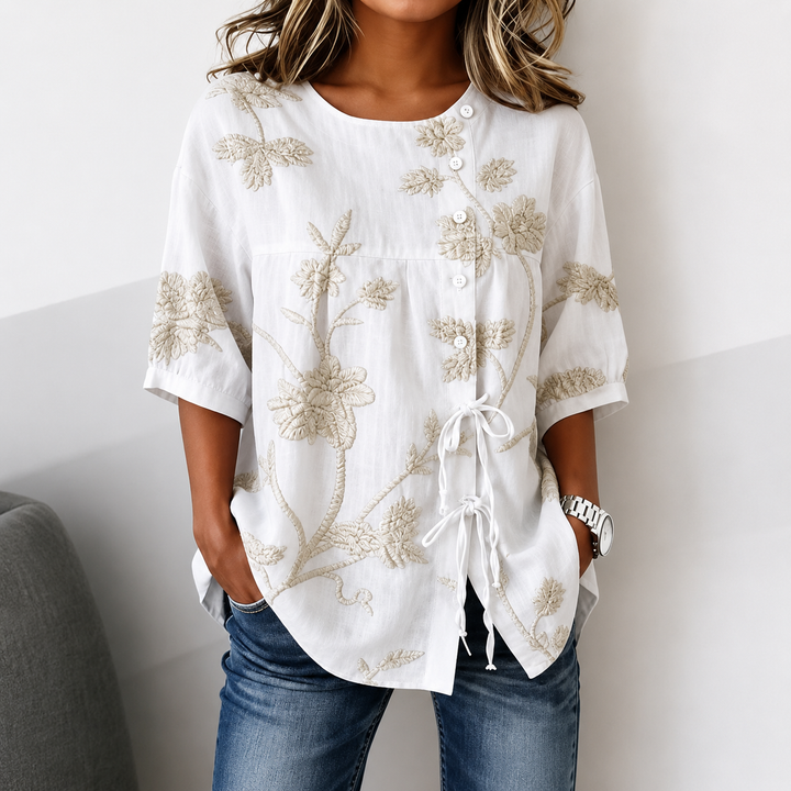Celestina | Blusa Floral Elegante