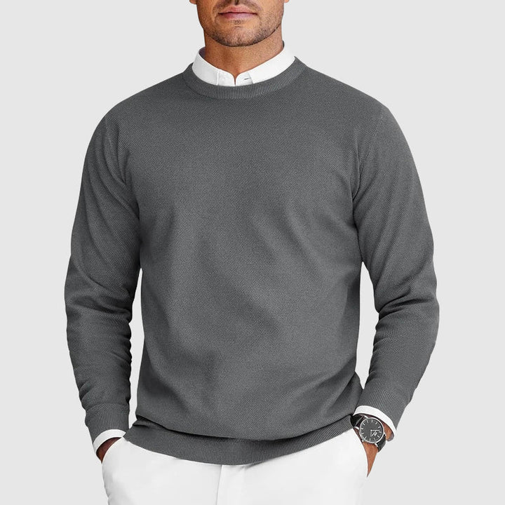 Casper | Suéter de Cuello Redondo para Hombre Blanco