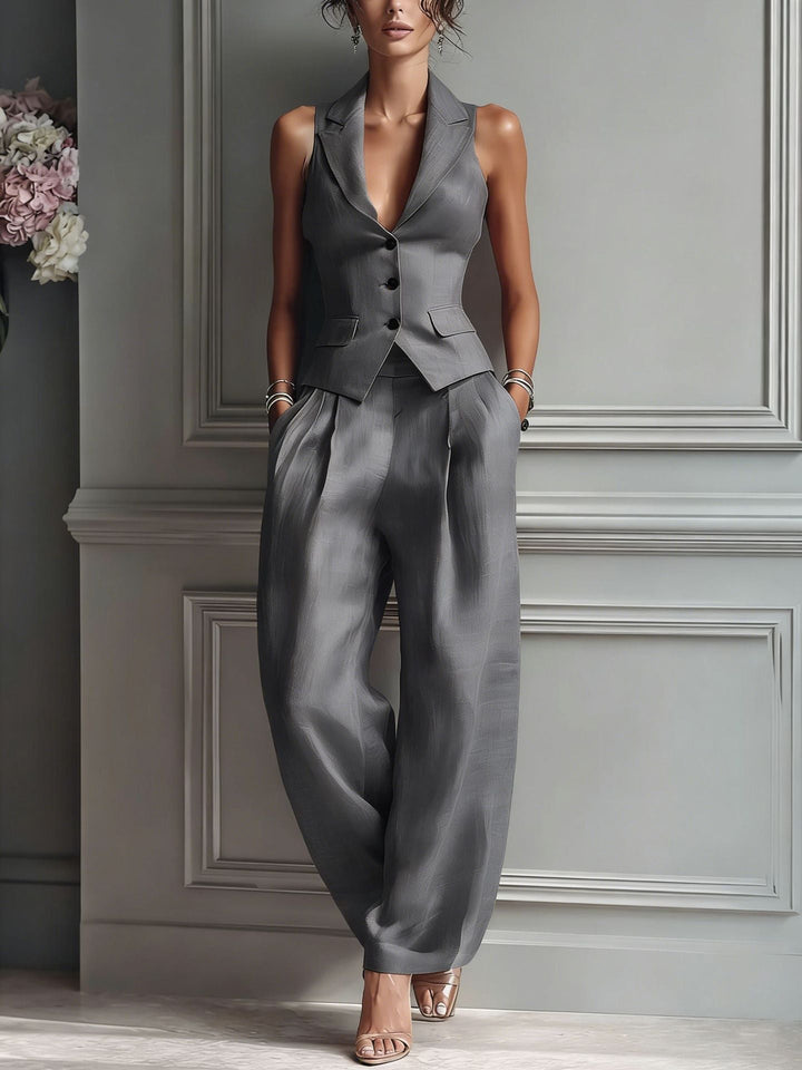 Donna | Vestido Plisado Elegante con Volantes