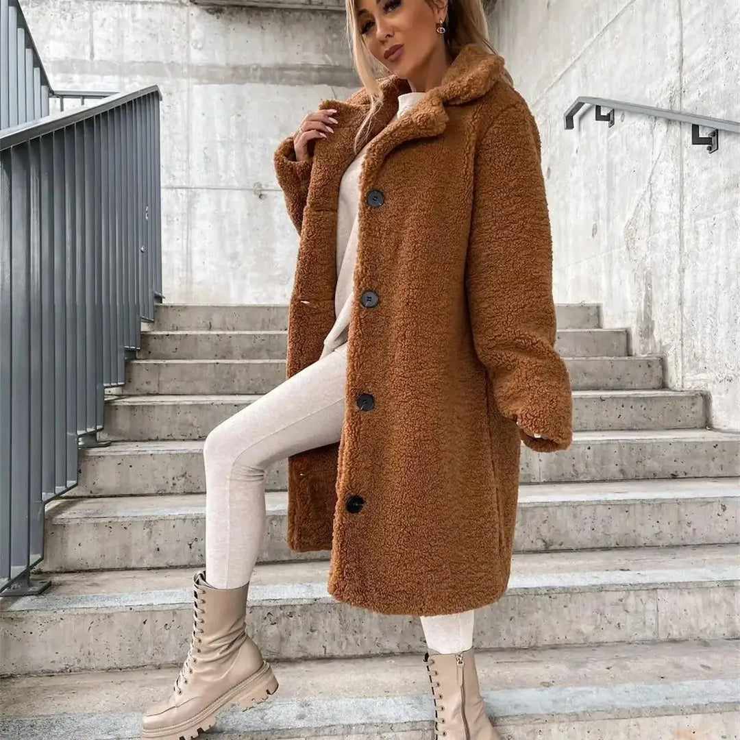 JESSICA | Abrigo de Peluche Teddy Acogedor
