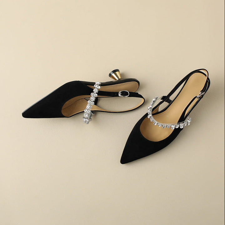 Zapatos de Tacón Bajo Elegantes Crysel
