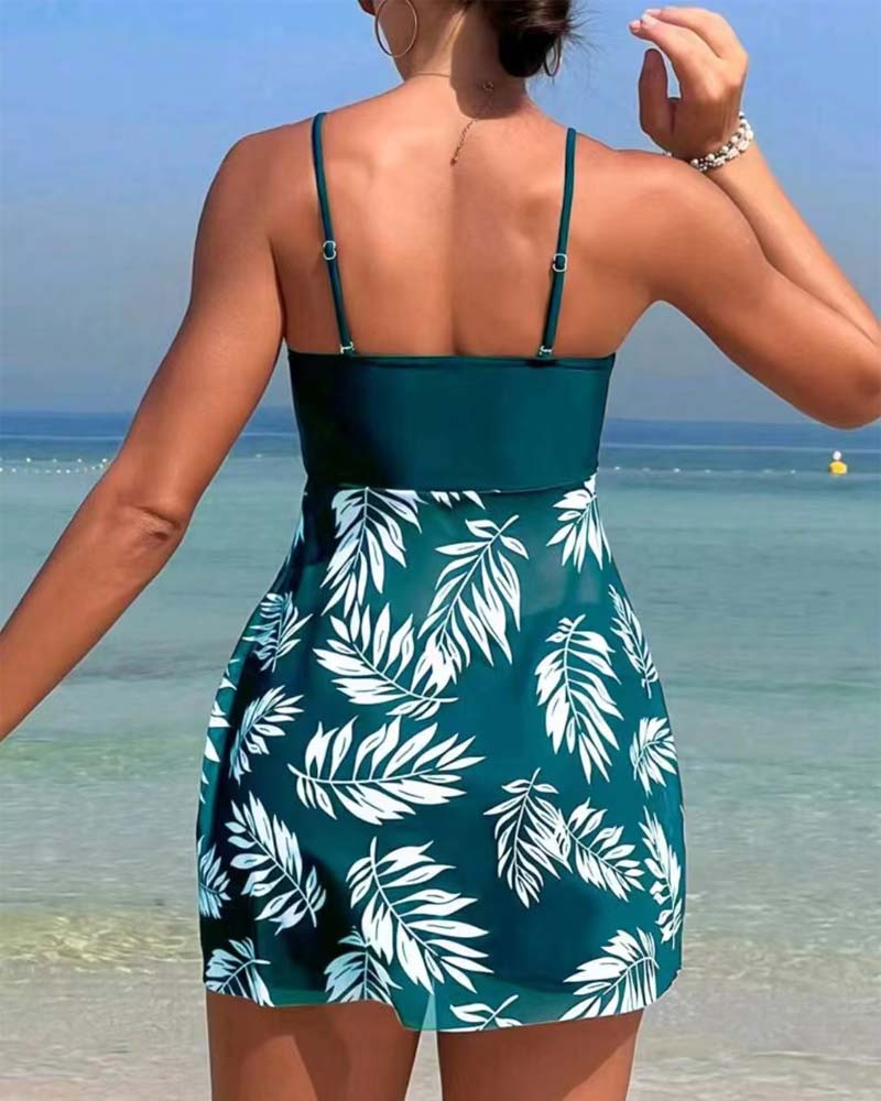 Tankini Sexy Imprimé Maille