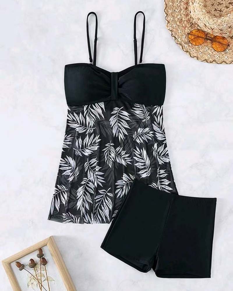 Tankini Sexy Imprimé Maille