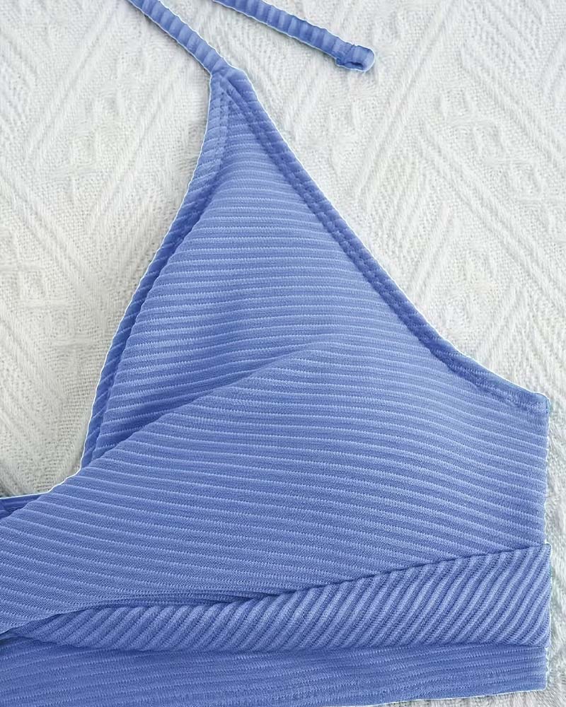 Bikini Halter Taille Haute