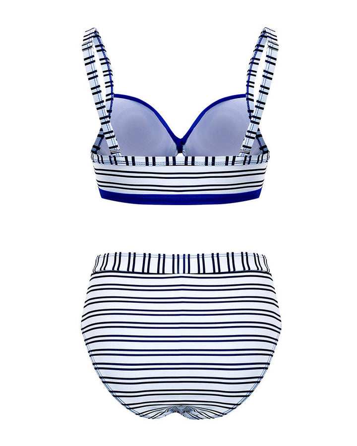 Bikini Rayé Évidé