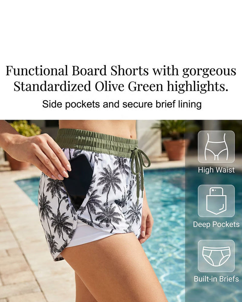 Couverture Et Bikini Crisscross Haut Sans Manches + Cordon Imprimé Pantalon Pour